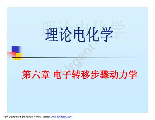 第六章++++电子转移步骤动力学