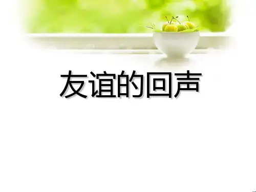 人音版音乐四上《友谊的回声》课件1