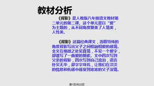 背影说课PPT课件