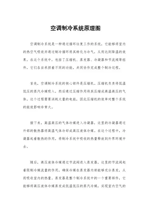 空调制冷系统原理图