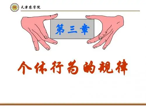 第三章 个体行为规律1