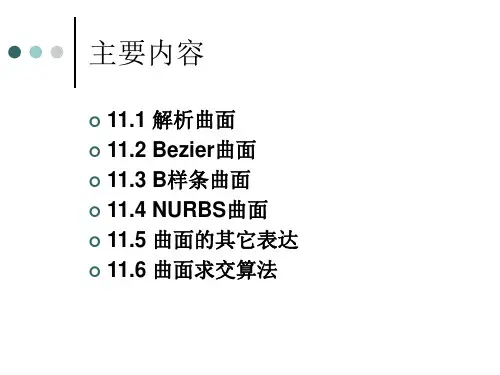 自由曲线与曲面