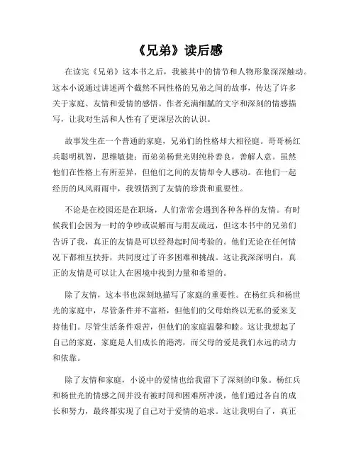 《兄弟》读后感