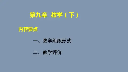 第九章教学下