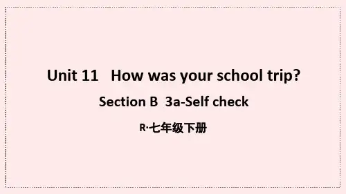 【人教版】七年级英语下册精品教学课件-第5课时(B 3a - Self check) (2)