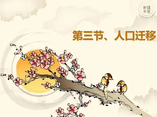 湘教版地理必修二1.3人口迁移PPT课件