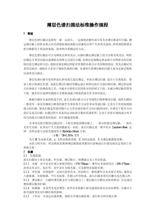 薄层色谱扫描法