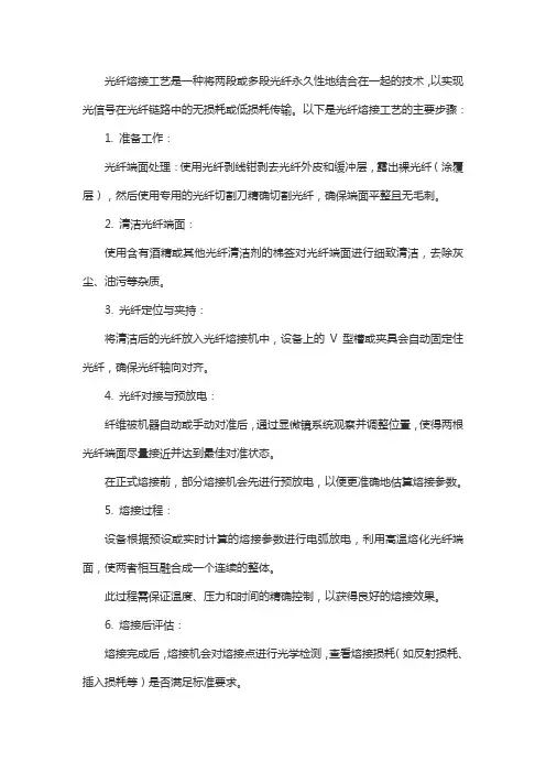 光纤熔接工艺