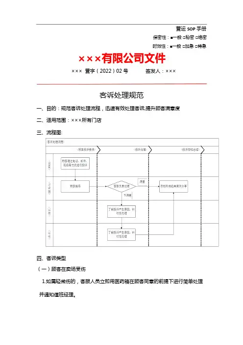 客诉处理流程