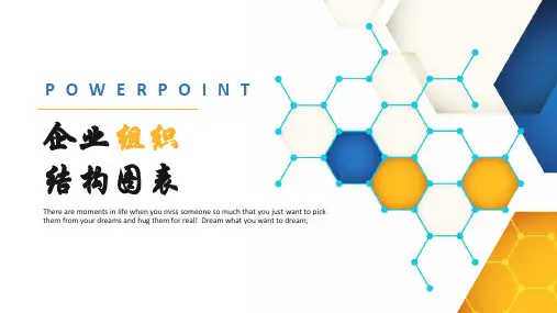 商务风企业组织结构图表实用PPT解析课件