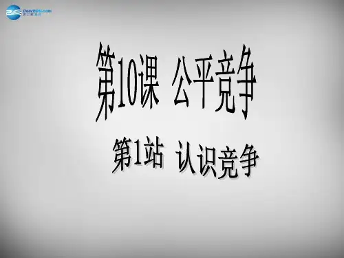 七年级政治下册 第四单元 第十课 第2框 认识竞争课件 北师大版