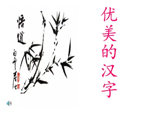 《优美的汉字》优质课件