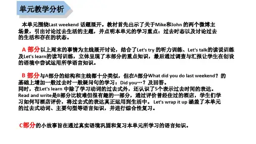人教版PEP小学英语六年级下册Unit 2  B Read and write