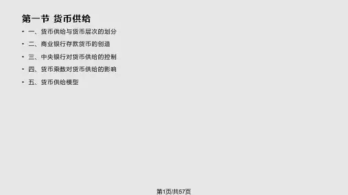 货币银行学 货币供求及其平衡PPT课件