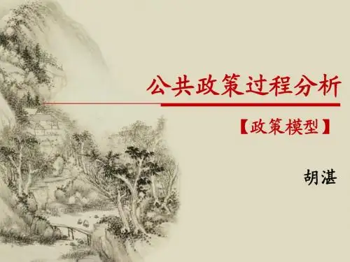 公共政策_03_政策模型