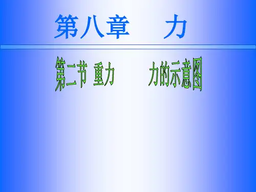 2020-2021学年苏科版八年级下册物理 8.2重力 力的示意图 课件