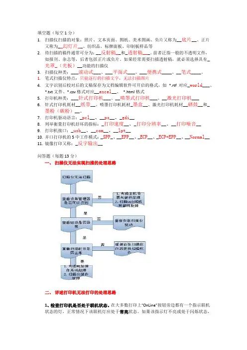 外设类完整版试卷加答案