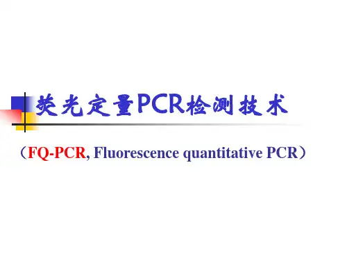 荧光定量PCR检测技术
