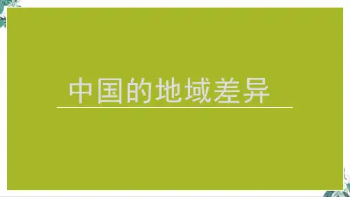 中考复习公开课PPT中国的地域差异(20张)