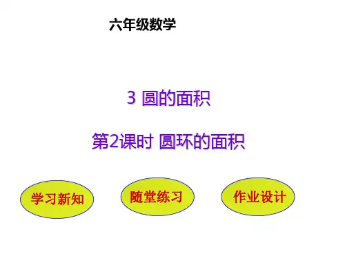 六年级上册数学课件4.2.4圆环的面积｜冀教版