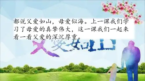 部编版五年级语文上册第六单元第19课《父爱之舟》PPT课件