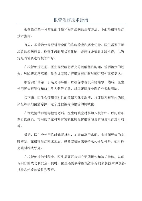 根管治疗技术指南