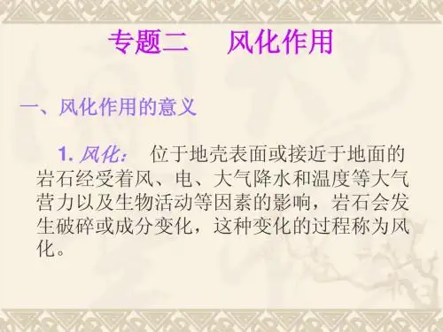 风化作用-专题二(1)