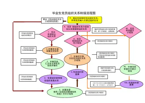 毕业生党员组织关系转接流程图