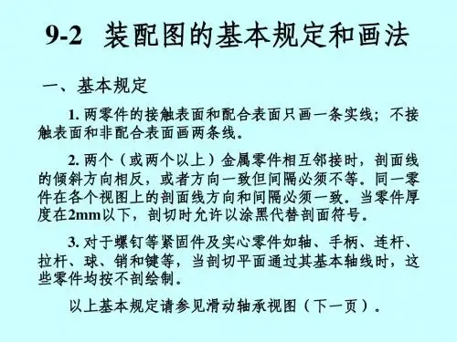 9-2装配图表达方法