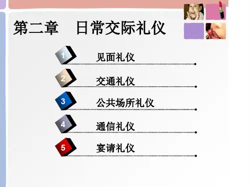 日常交际见面礼仪课件(PPT 56页)