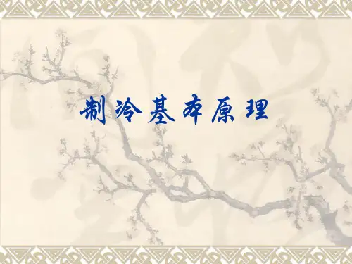制冷基本原理PPT课件可修改全文