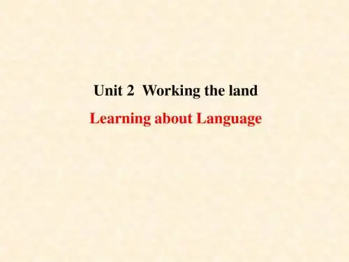 人教高中英语必修4Unit2Learning about Language(共27张PPT)