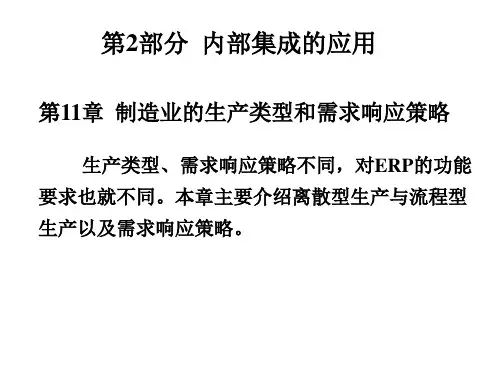 第11章制造业的生产类型和需求响应策略.