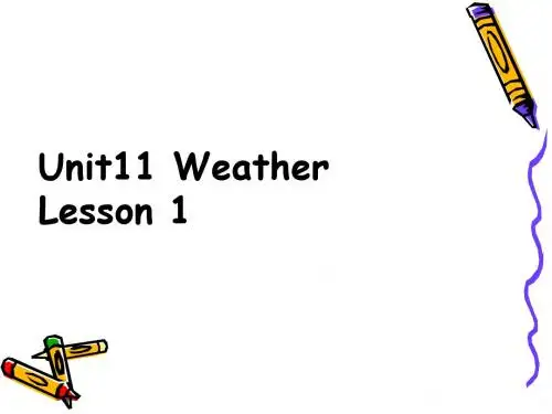 五年级下册英语课件-Unit 11 Weather Lesson 1 北师大版(三起)