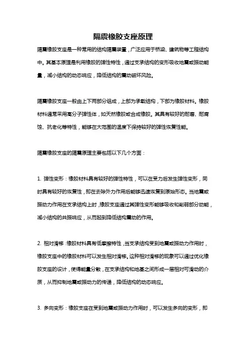 隔震橡胶支座原理
