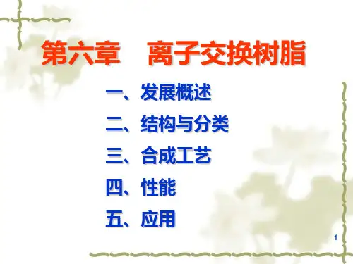 离子交换树脂  ppt课件