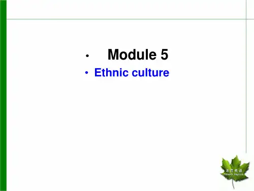 Module5 Ethnic culture--Reading_and_Vocabulary公开课