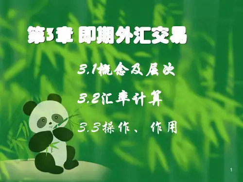 外汇交易实务第三章