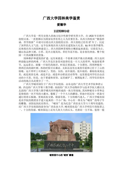 广西大学园林美学鉴赏