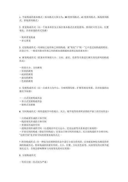 平面构成的9种基本形式