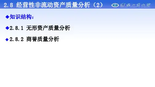 无形资产质量分析方法