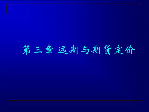 第三章 远期与期货定价 PPT课件