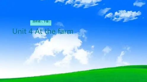 人教版PEP四年级英语下册课件-Unit 4 At the farm Lesson 3 农场种了些什么植物(共16张)