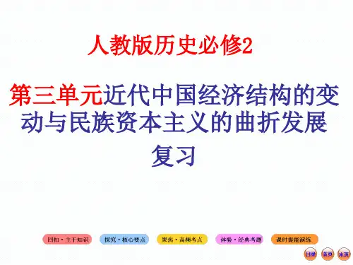 人教版历史必修二第三单元复习课件资料