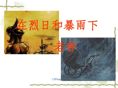 在烈日和暴雨下ppt课件