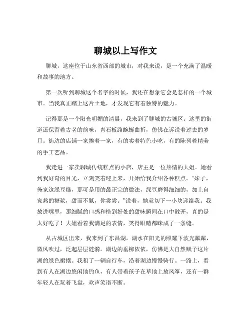 聊城以上写作文