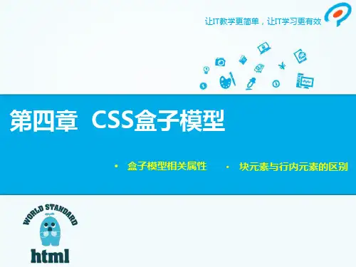 CSS盒子模型-PPT课件
