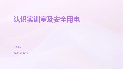 认识实训室及安全用电