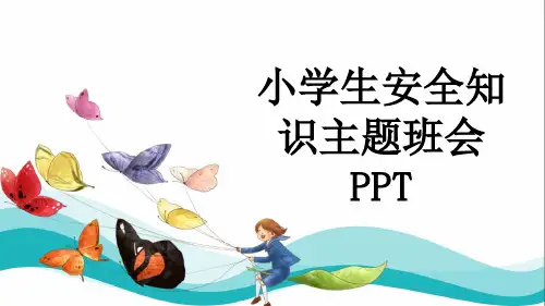 小学生安全知识主题班会PPT