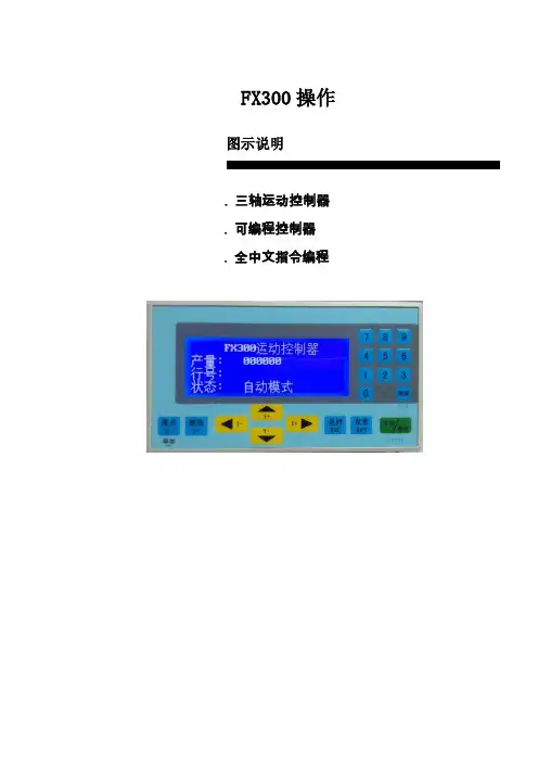FX300操作资料